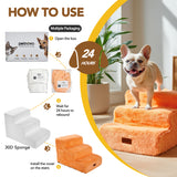 Faux Fur Dog Stairs for Couch & Bed — Designer Pet Steps for Small & Senior Dogs and Cats, Non-Slip, Washable Cover