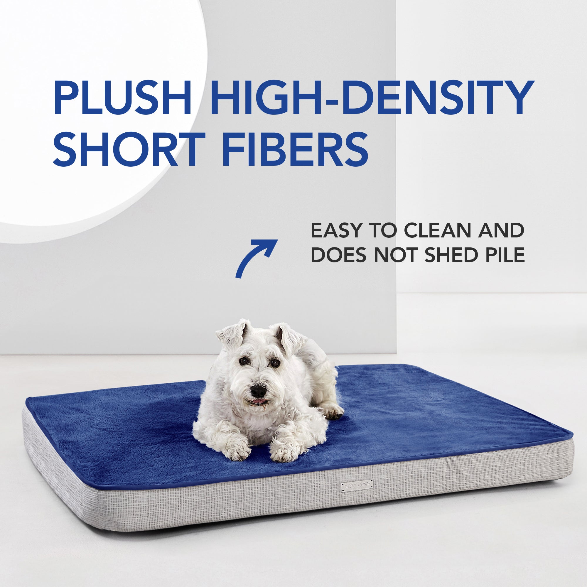 Plush Straw Mat Edge Waterproof Dog Bed