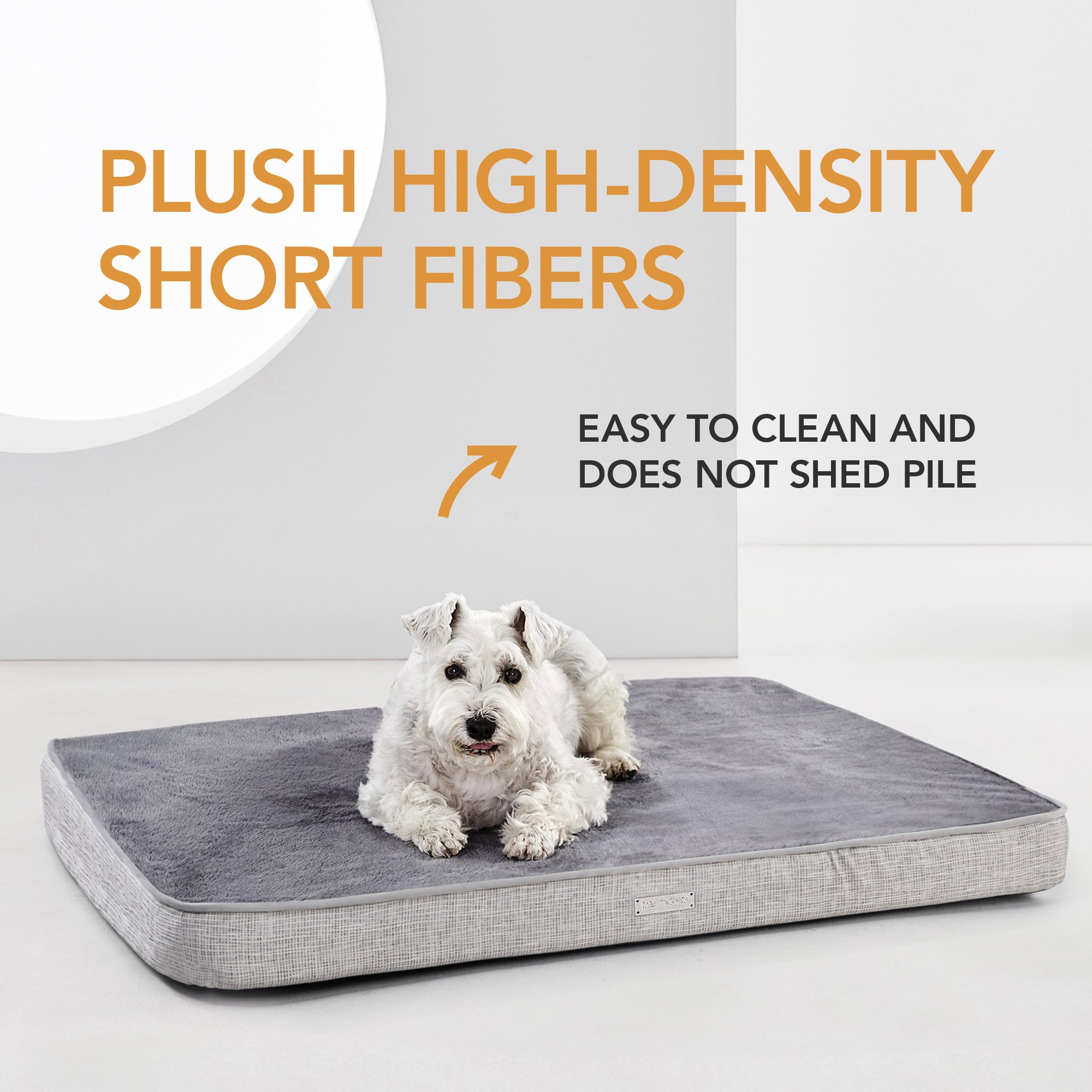 Plush Straw Mat Edge Waterproof Dog Bed