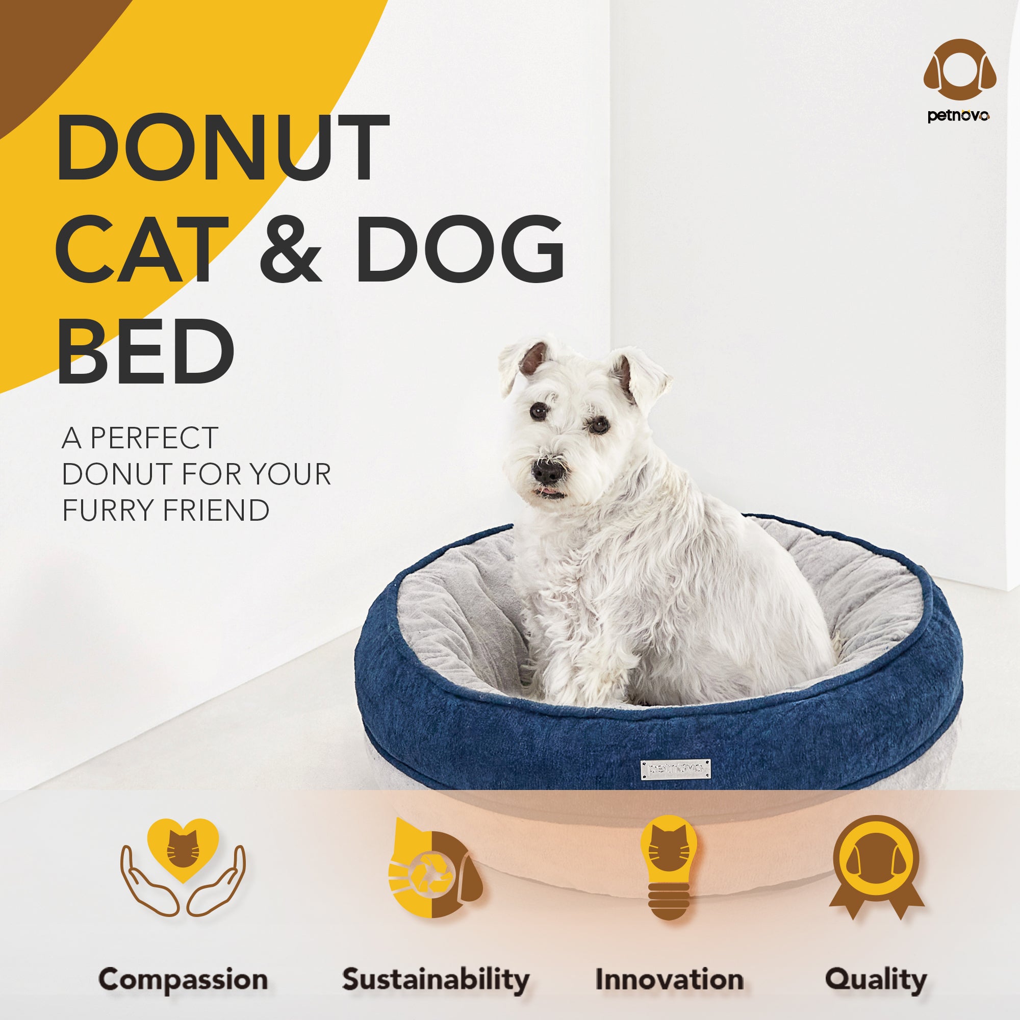 Donut Cat & Dog Bed