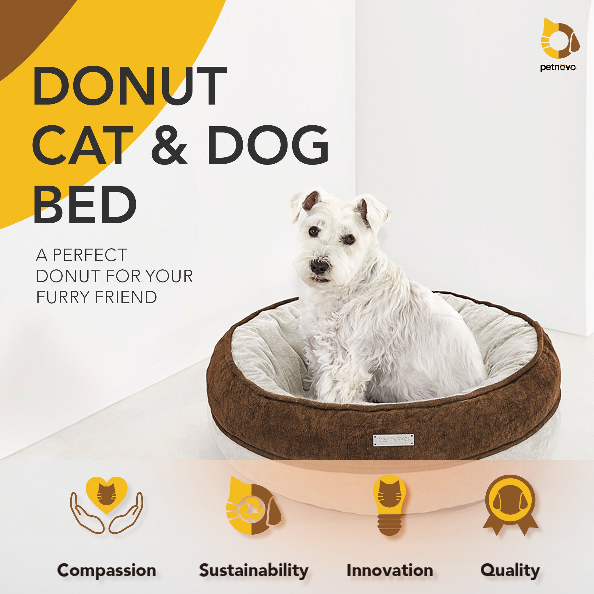 Donut Cat & Dog Bed