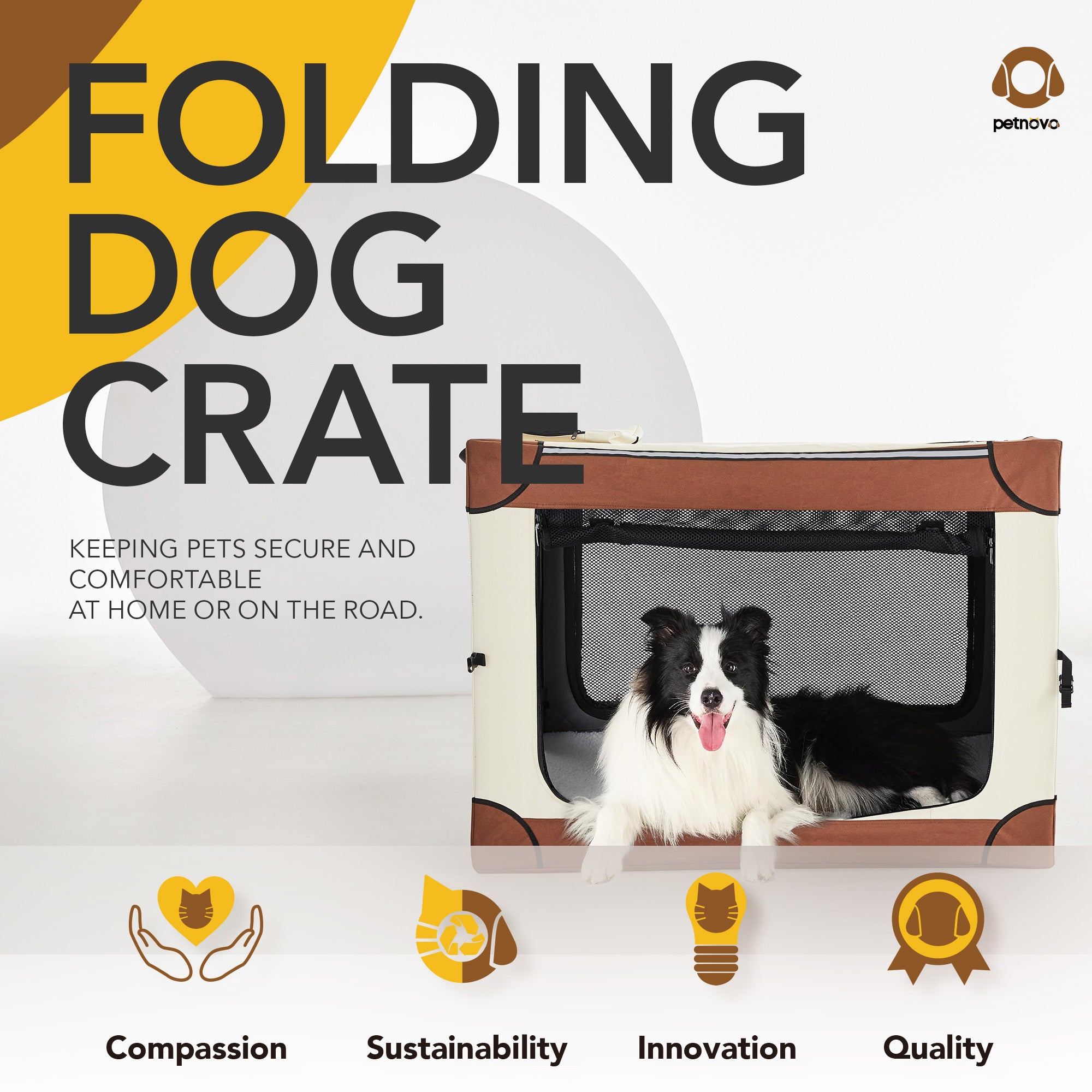 Portable Folding Dog Crate