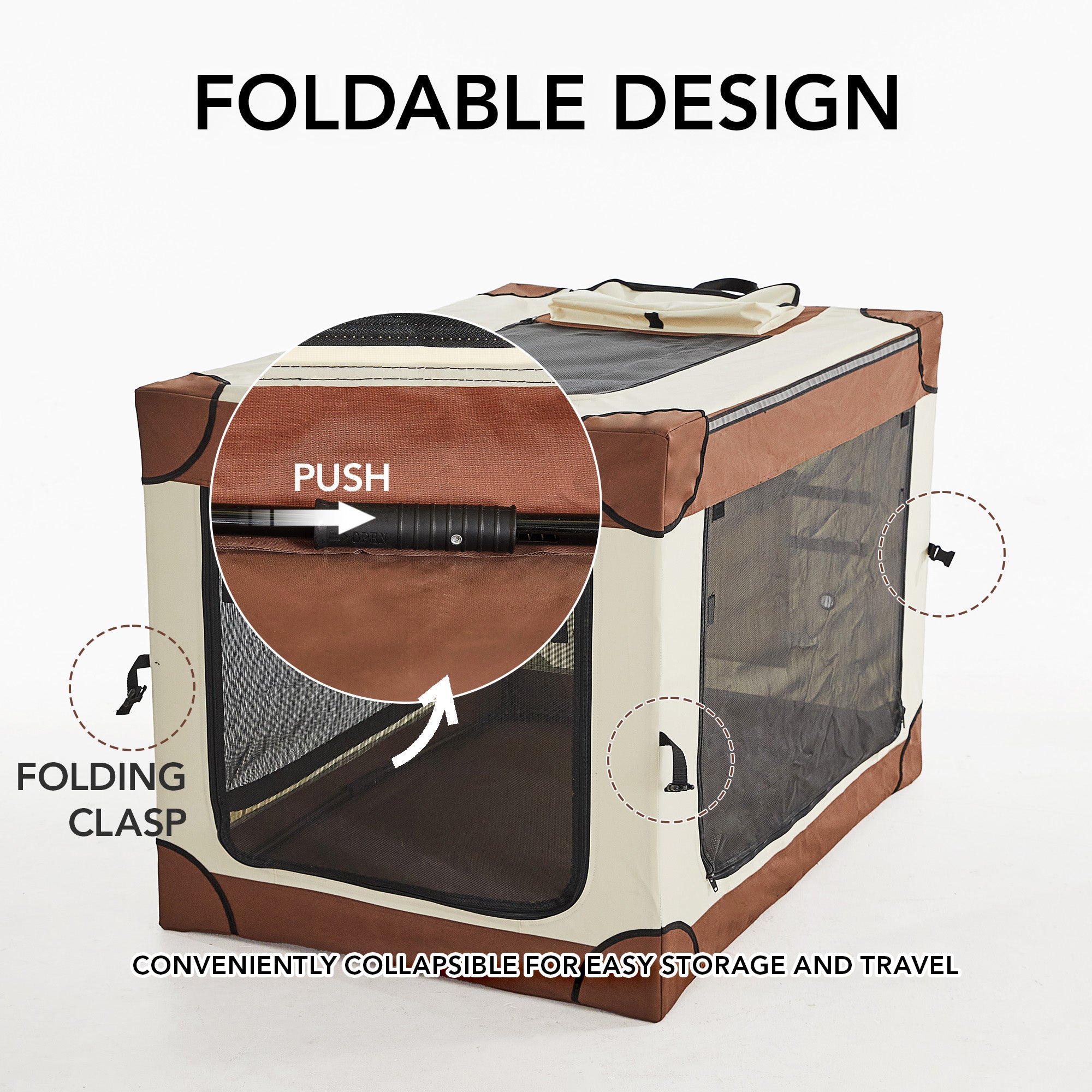 Portable Folding Dog Crate