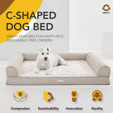 C-Shaped Dog Bed