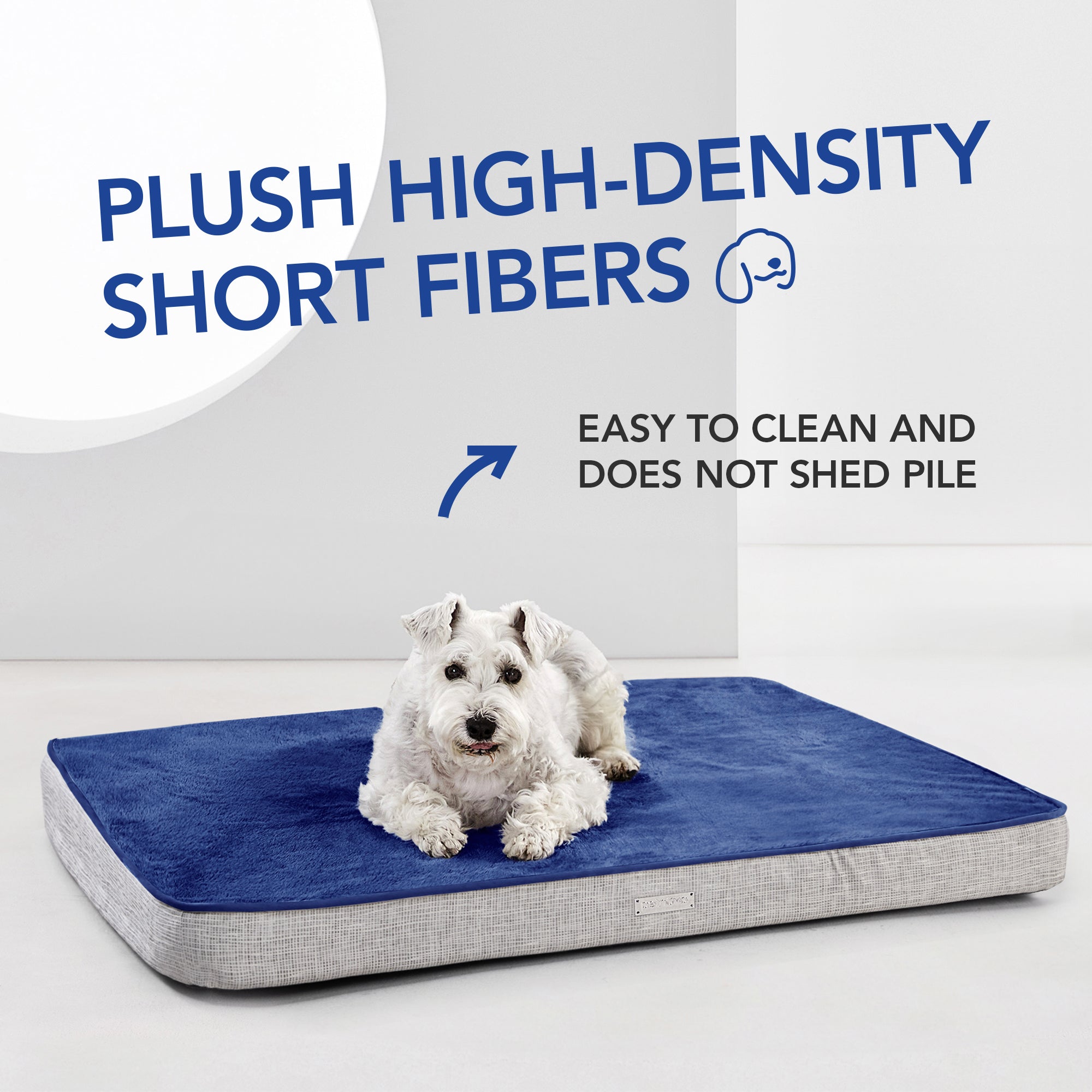 Plush Straw Mat Edge Waterproof Dog Bed