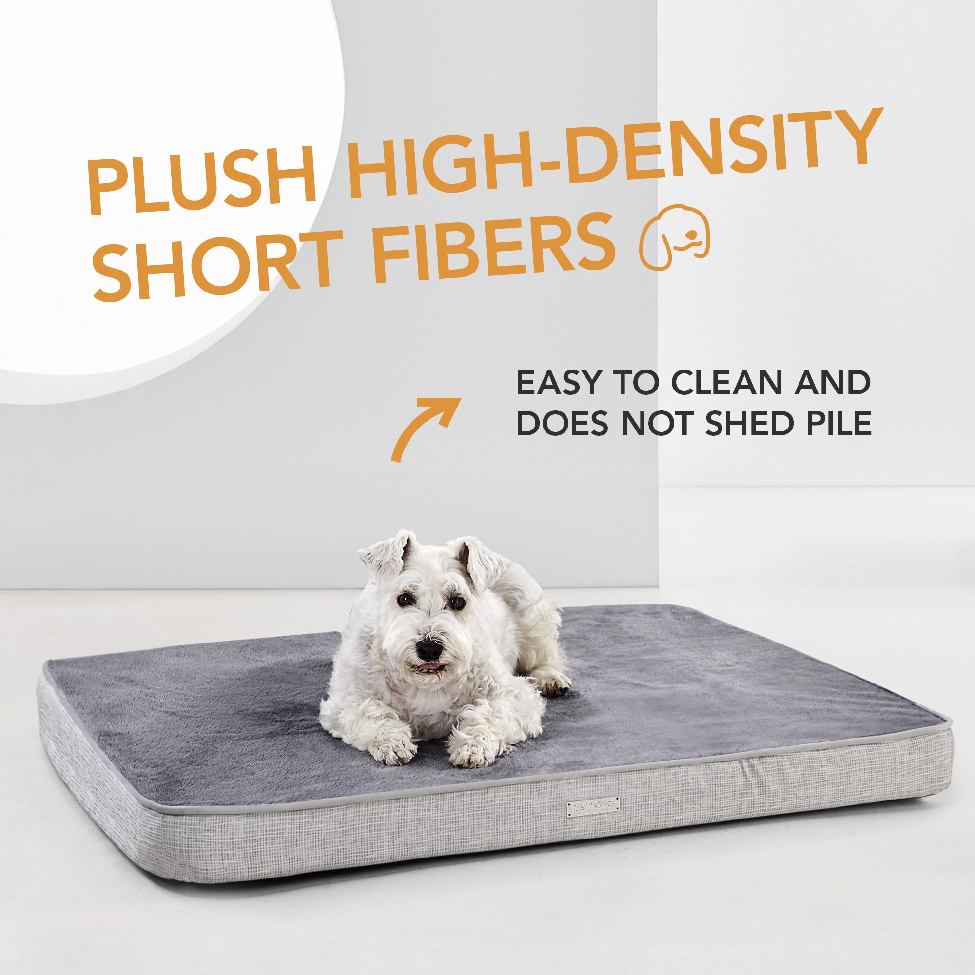 Plush Straw Mat Edge Waterproof Dog Bed