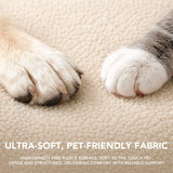 Rainbow Bolster Dog Bed for Medium Dogs — Reversible Cushion, Breathable, Removable Washable Cover